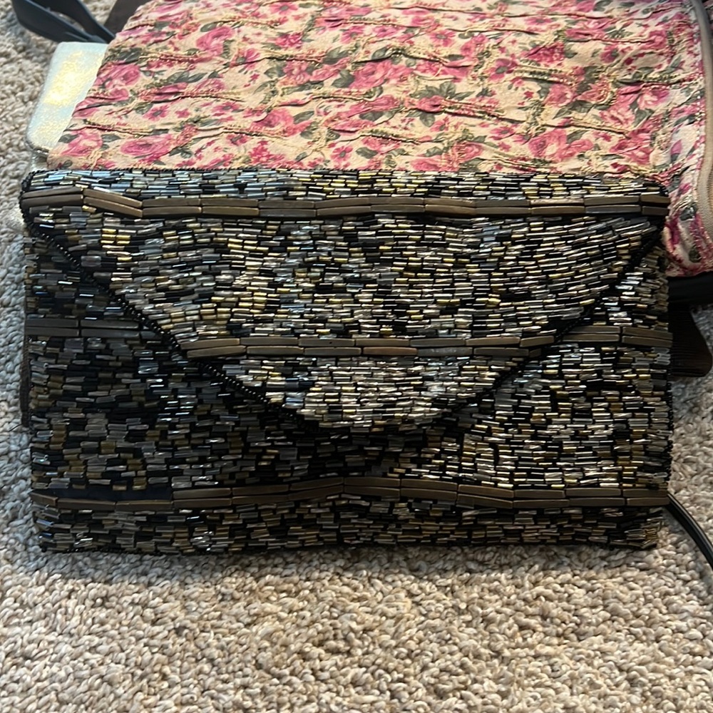 BeBe beaded clutch